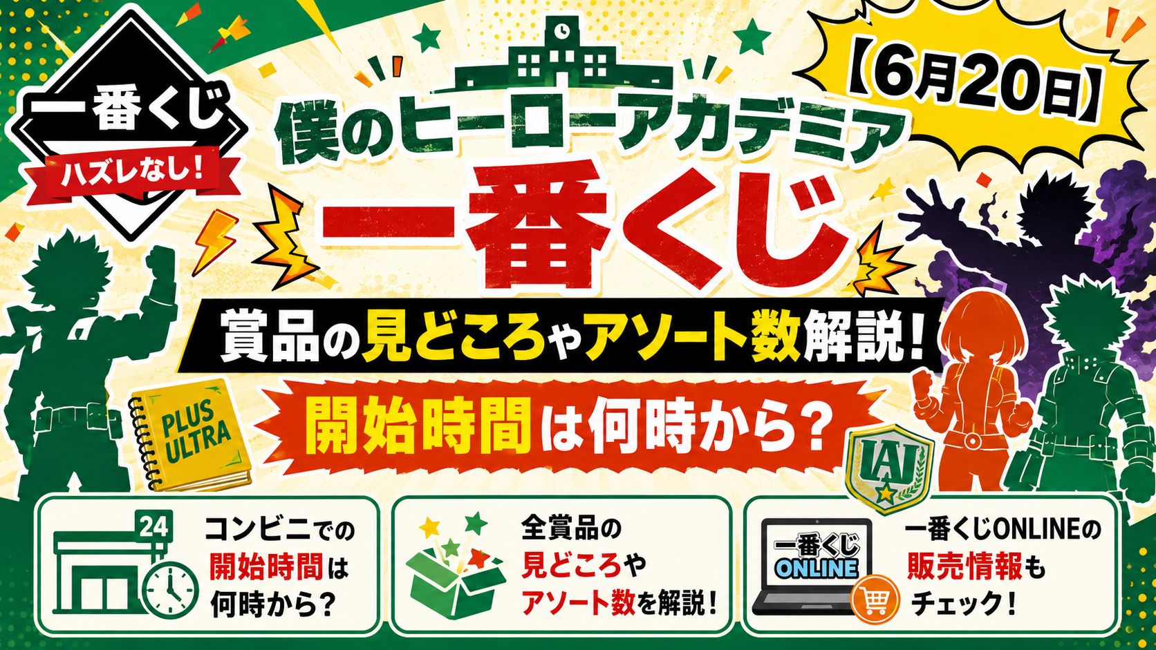 ヒロアカ一番くじ　解説記事アイキャッチ