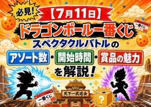 7月11日ドラゴンボール一番くじ解説アイキャッチ