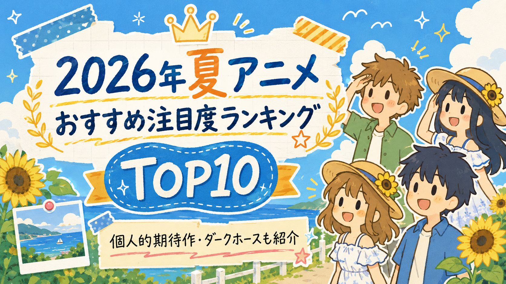 2026年夏アニメランキング記事　アイキャッチ