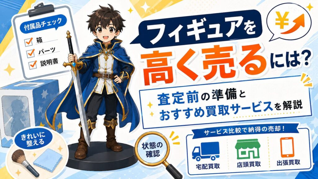 フィギュアを高く売るには？解説記事アイキャッチ
