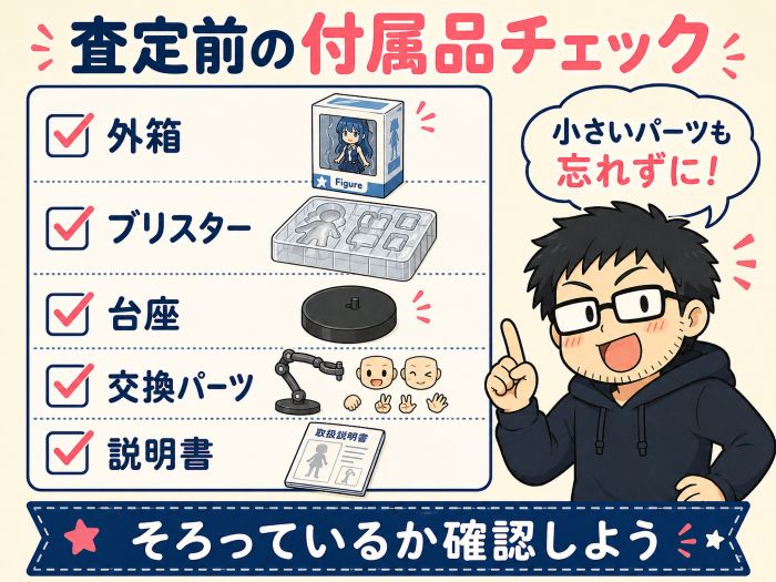 注意点3：箱・付属品を確認する