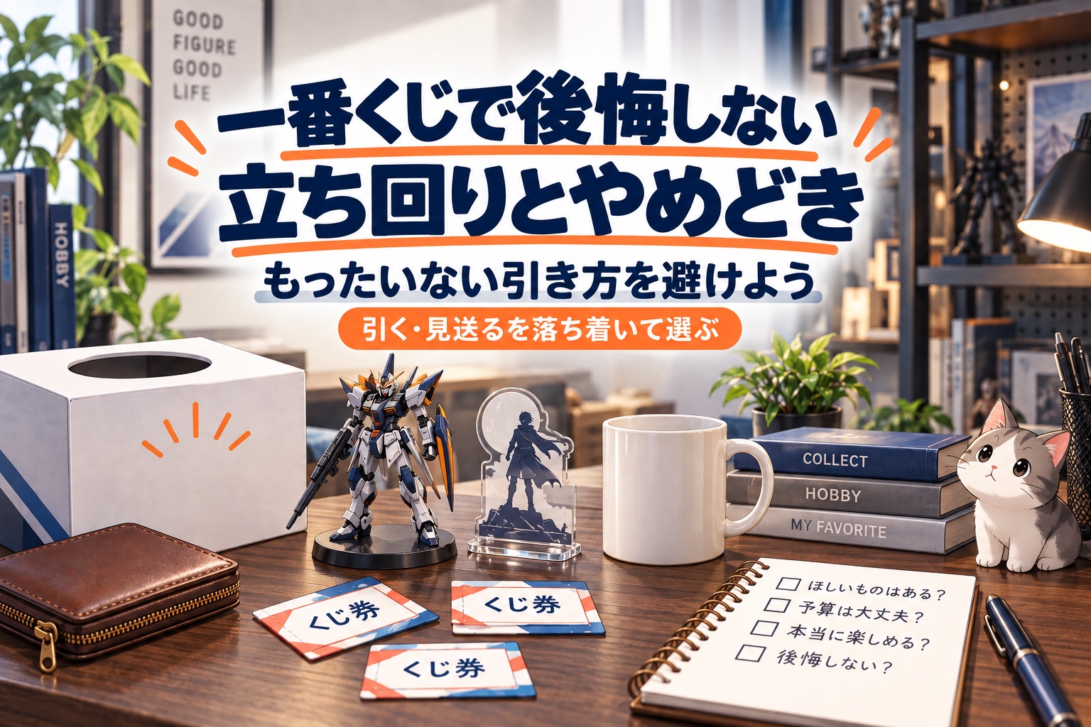 一番くじで後悔しない立ち回りとやめどき。もったいない引き方を避ける判断基準。
