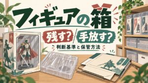 フィギュアの箱を残すか手放すかの判断基準と保管方法
